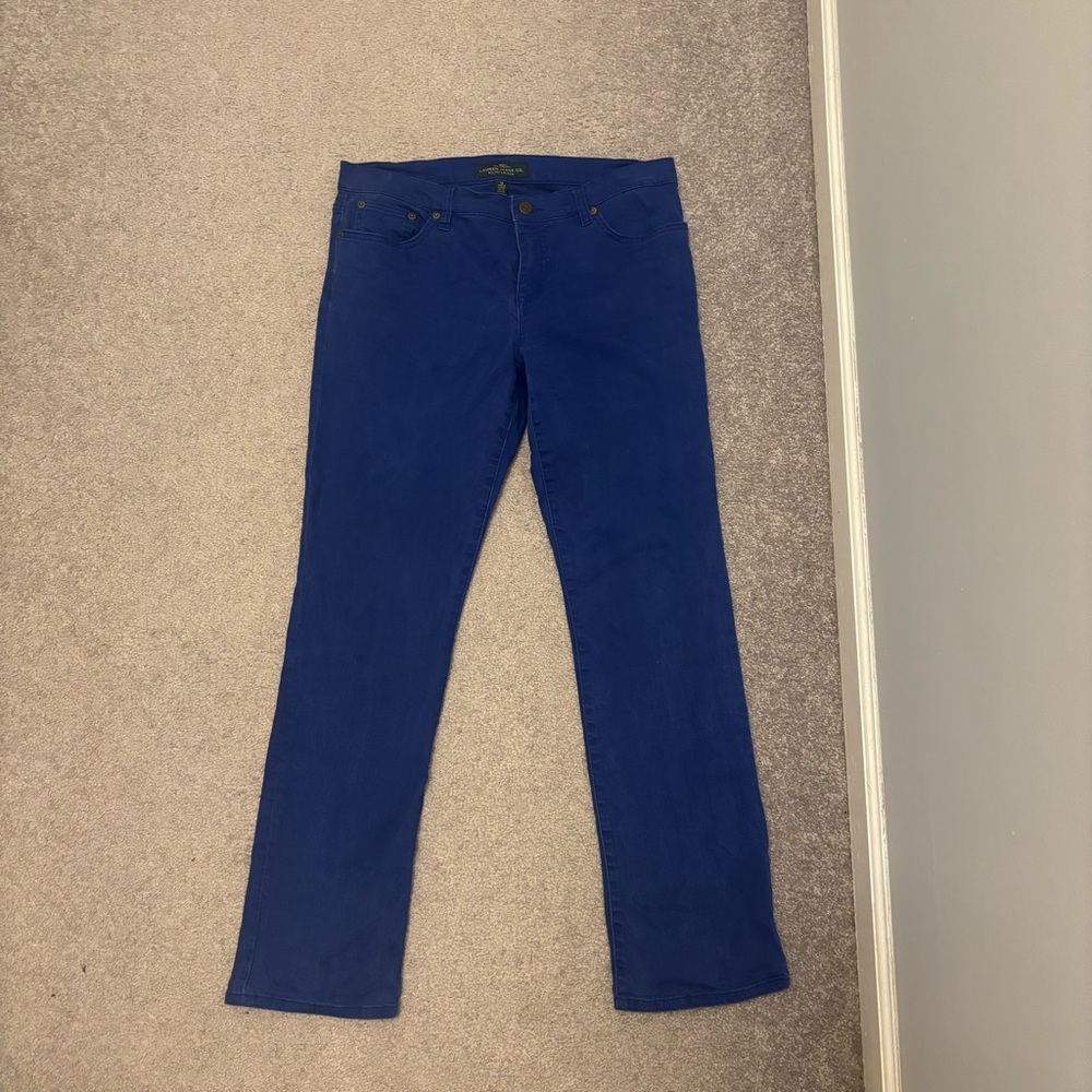 Lauren Ralph Lauren-Lauren Jeans Co. Women's Blue Straight Jeans